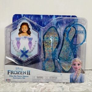 Disney Frozen 2 Elsa The Snow Queen Dress Up Set, Shoes, Earrings & Necklace